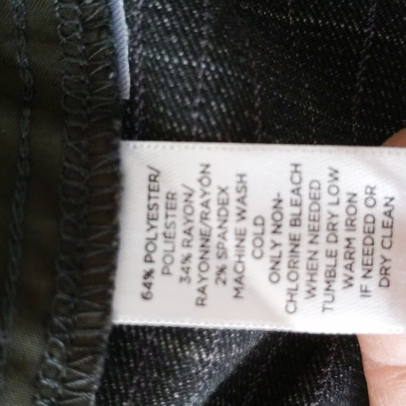 Ann Taylor Plaid Marisa Straight Cuffed Cropped Ankle Dress Trousers 8 Gray Grey - Picture 5 of 16